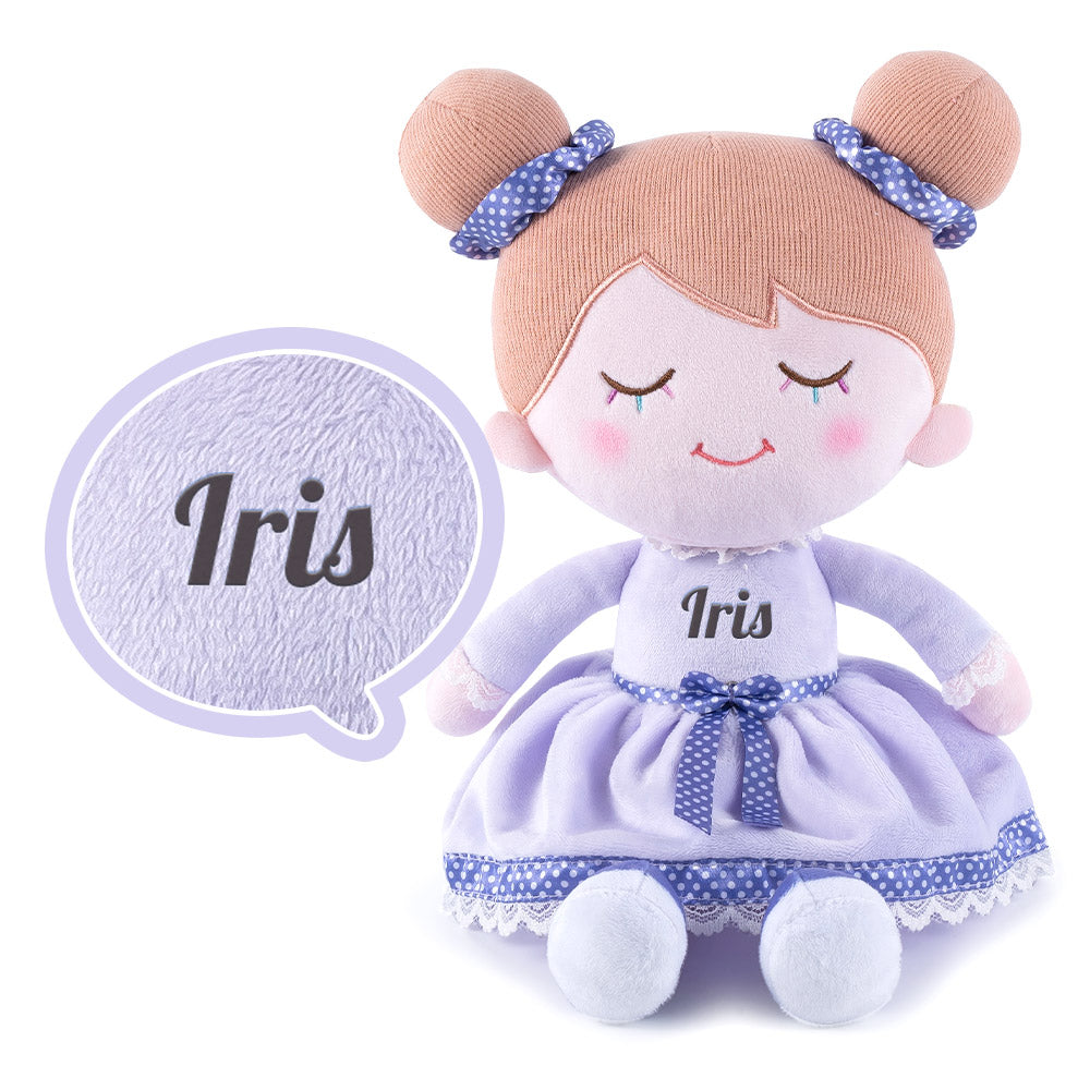 Personalized Plush Baby Doll, 24 Styles Kids Gift Set, Pink Doll
