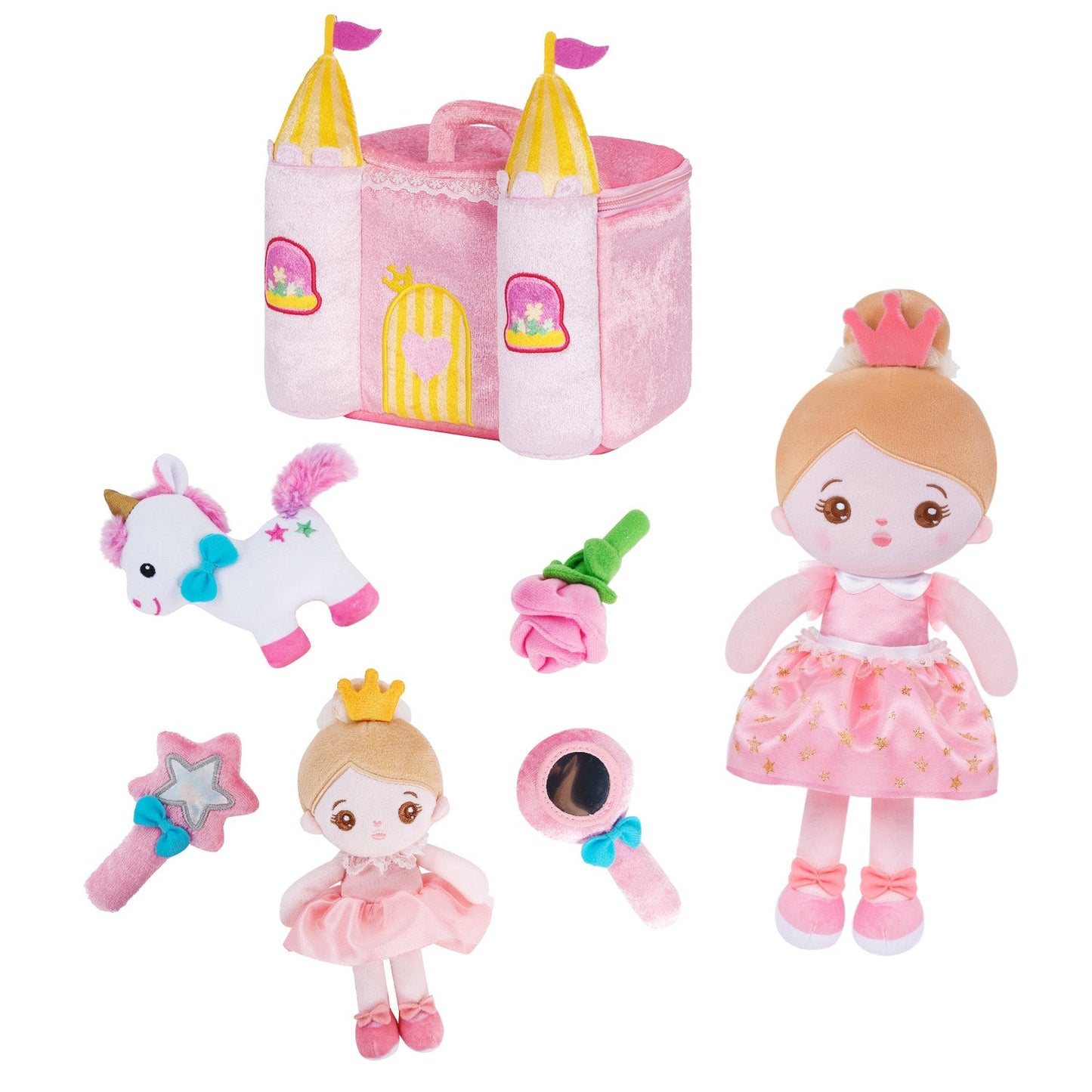 Personalized Plush Playset Sensory Toy + 15 Inch Doll Gift Set