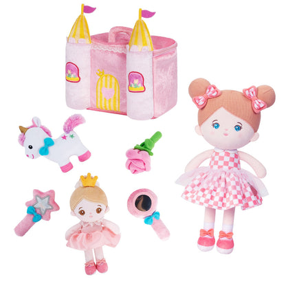 Personalized Plush Playset Sensory Toy + 15 Inch Doll Gift Set