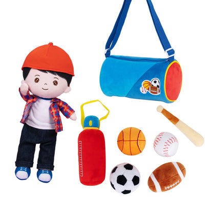 Personalized Plush Playset Sensory Toy + 15 Inch Doll Gift Set