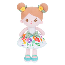 Load image into Gallery viewer, OUOZZZ Personalized Green Floral Sweet Girl Plush Rag Baby Doll Only Doll